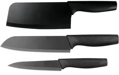 3 Pc Stainless Steel Knife Set High Carbon SS Ultra Sharp Butcher, Meat, Pairing, Vegetable for Kitchen