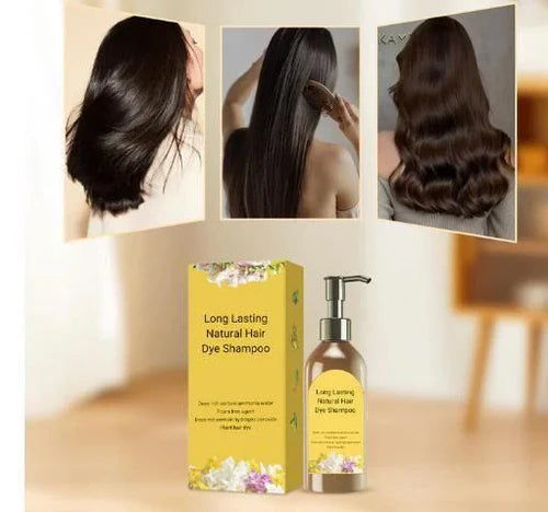 Japanese Long Lasting Natural Hair Dye Shampoo (Buy 1 Get 2 Free)