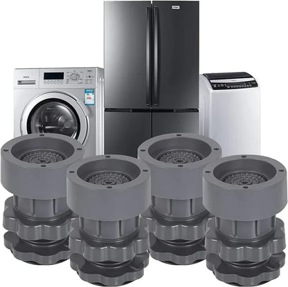 Washing Machine Stand Adjustable Height Footpads Anti Vibration (Pack Of 4)