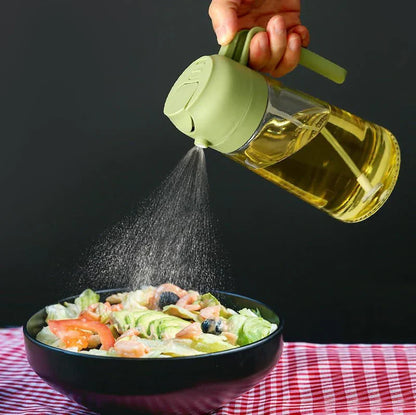 2 in 1 - Portable Sprayer Oil Dispenser - 500ml